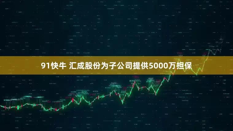 91快牛 汇成股份为子公司提供5000万担保